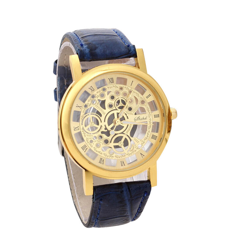Reloj de pulsera analógico de cuarzo dorado para hombre, cronógrafo de lujo, de acero inoxidable, informal, con fecha, de alta calidad, envío directo, S7