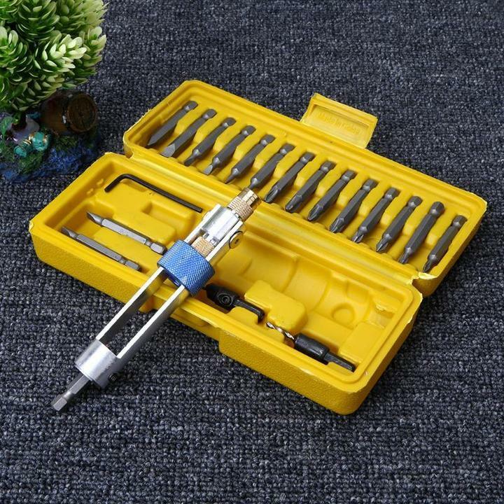 20PCS Half Time Flat Wood Drill Bit Set Self Centering Hole Woodworking Countersink High Speed Steel Power Tool Accessories