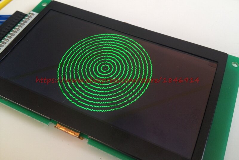 Módulo OLED verde matriz de puntos, pantalla grande OLED de 4,7 pulgadas, 256X128, 3,3 V, amplia temperatura y baja potencia, original, nuevo