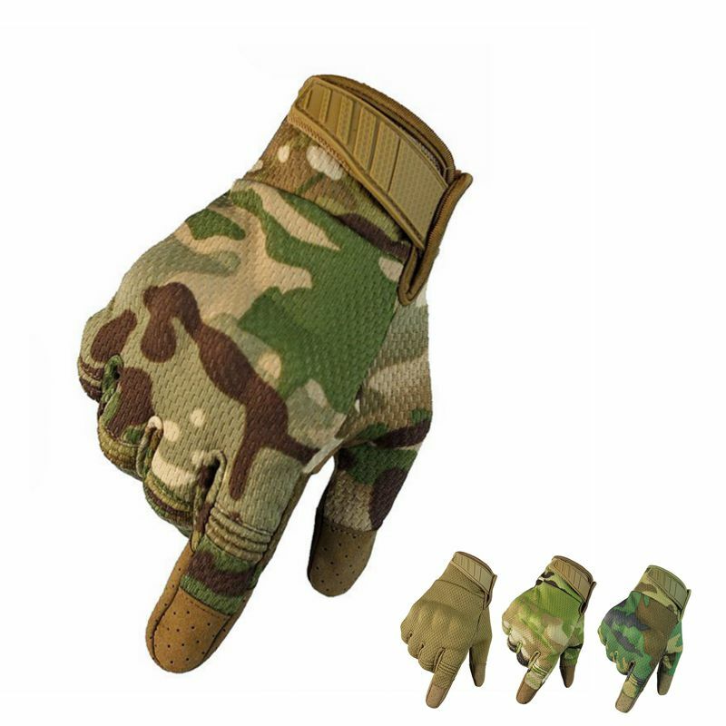 Tela de toque luvas táticas militar do exército combate dedo cheio multicam camuflagem escalada ao ar livre tiro paintball men luvas