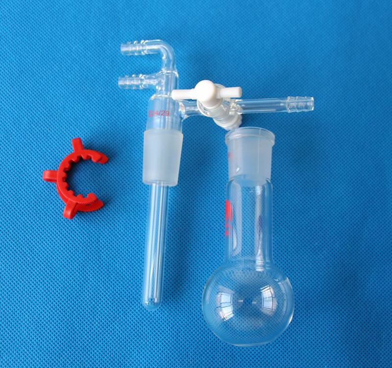 2pcs/lot 25ml 50ml 100ml Glass Vacuum Micro Sublimator Sublimation Flask sublimating apparatus
