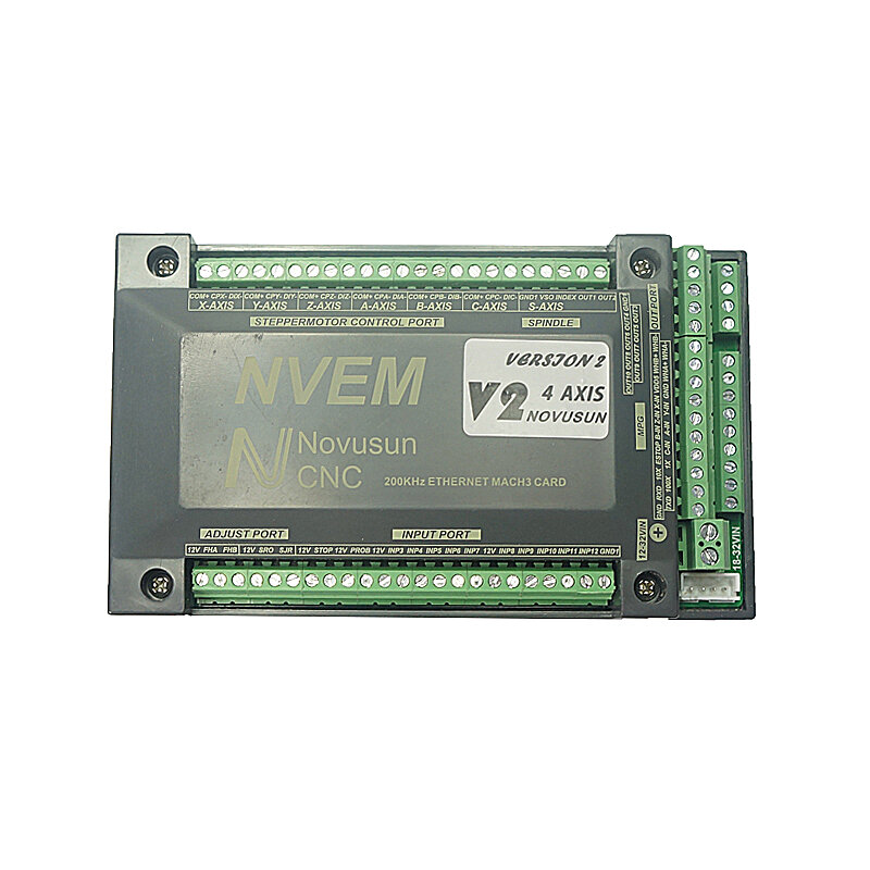 Kartu Kontrol Gerak Mach3 200KHz 3-6 Poros Ethernet Port USB Port CNC Router Alat Suku Cadang Mesin Kayu