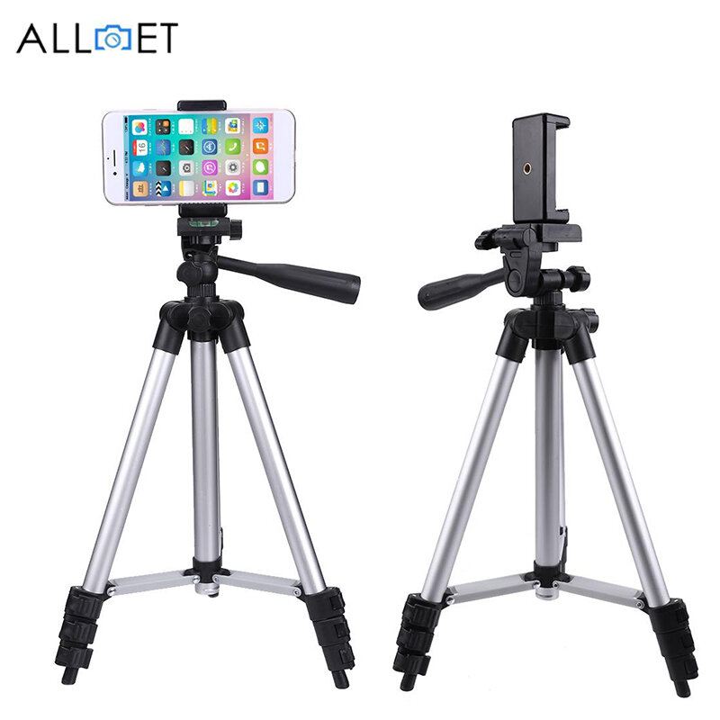 Alloet-tripé portátil para celular, câmera digital, dslr, 1060mm, monopé, suporte para celular, para iphone, samsung, htc