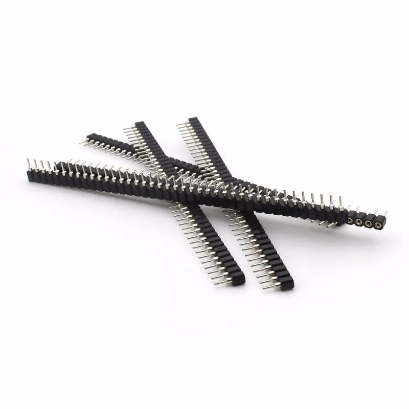 10 pin 2.54mm pin Header femmina singola fila 40 pin 2.54mm connettore pin tondo 1x40 pin nave libera g