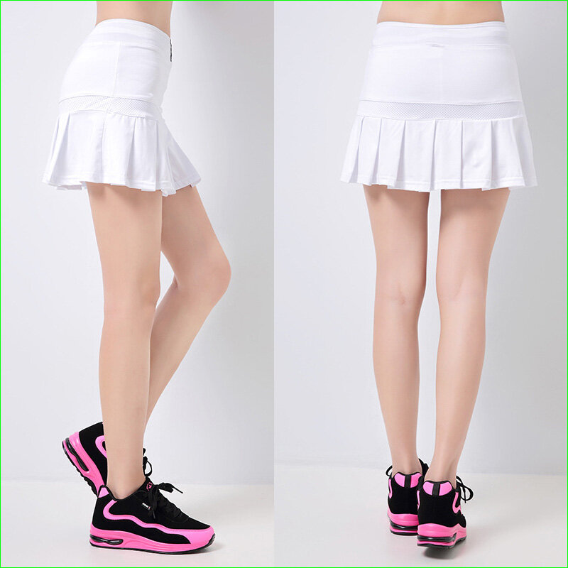 Faldas de tenis deportivas para mujer, Falda plisada de línea a para bádminton, voleibol, baile, animando, antiexposición