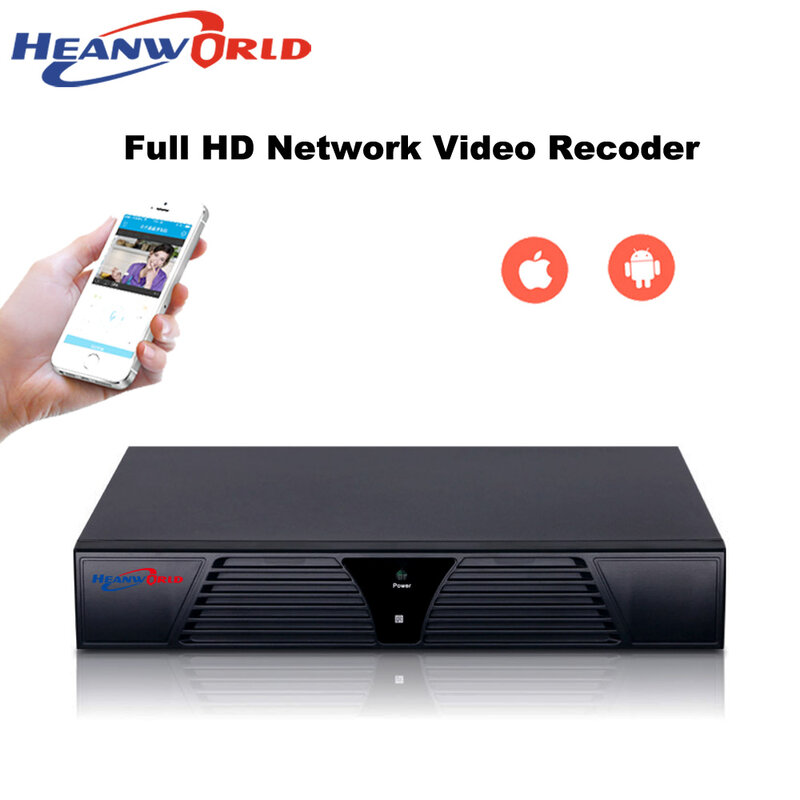 Heanworld super hd nvr 16ch 5.0mp 4k gravador de vídeo em rede 16 canais p2p nuvem h.265 + cctv sistema de registro hdmi-compatível