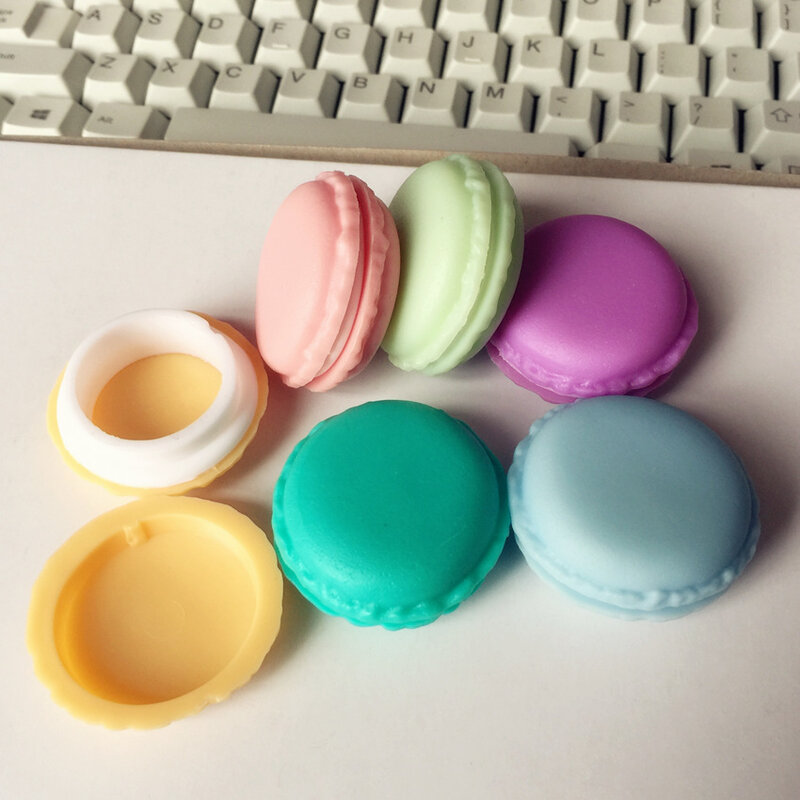 6pcs Mini clip Dispenser Macaron scatola di immagazzinaggio Candy Organizer per gomma Zakka articoli di cancelleria per ufficio 5028