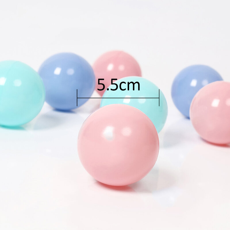 Bolas coloridas ecológicas de plástico macio para crianças, brinquedo para piscina de bolinhas ao ar livre e ondas de oceano, 100