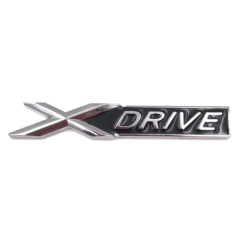 1 pçs 3d chrome metal xdrive x drive emblema logotipo adesivo decalque estilo do carro para bmw x1 x3 x5 x6 e39 e36 e53 e60 e90 f10 e46