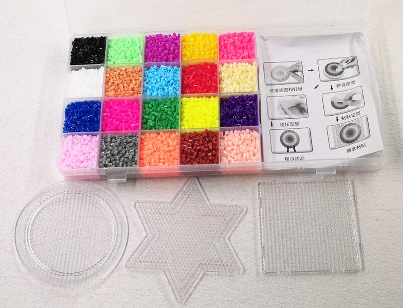 11000pcs Perler Beads 2.6mm Set Refill Hama Beads 2.6mm Set di integratori fai da te Mini Hama Iroing 3D puzzle giocattolo artigianale fatto a mano
