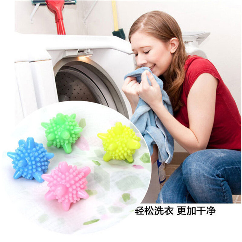 كرات غسيل سحرية قابلة لإعادة الاستخدام كرة غسيل مطاطية للعناية بالملابس منتجات تنظيف منزلية والمعيشة
