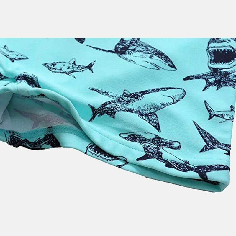 Charmleaks Boy ว่ายน้ำกางเกงขาสั้นชุดว่ายน้ำกล่อง Shark พิมพ์ชุดว่ายน้ำเด็กน่ารักกางเกงบิกินี่ชุดว่า...