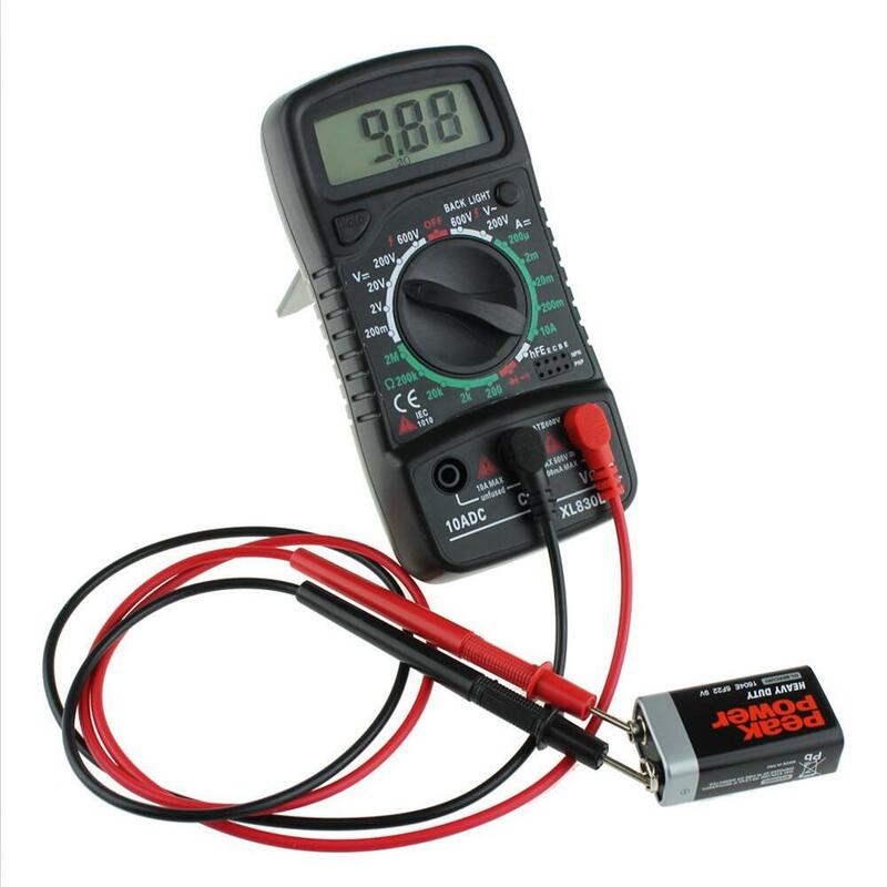Test AC Current DC XL830L Digital Multimeter Esr Meter Testers Automotive Electrical Dmm Transistor Tester Peakmeter Capacitance