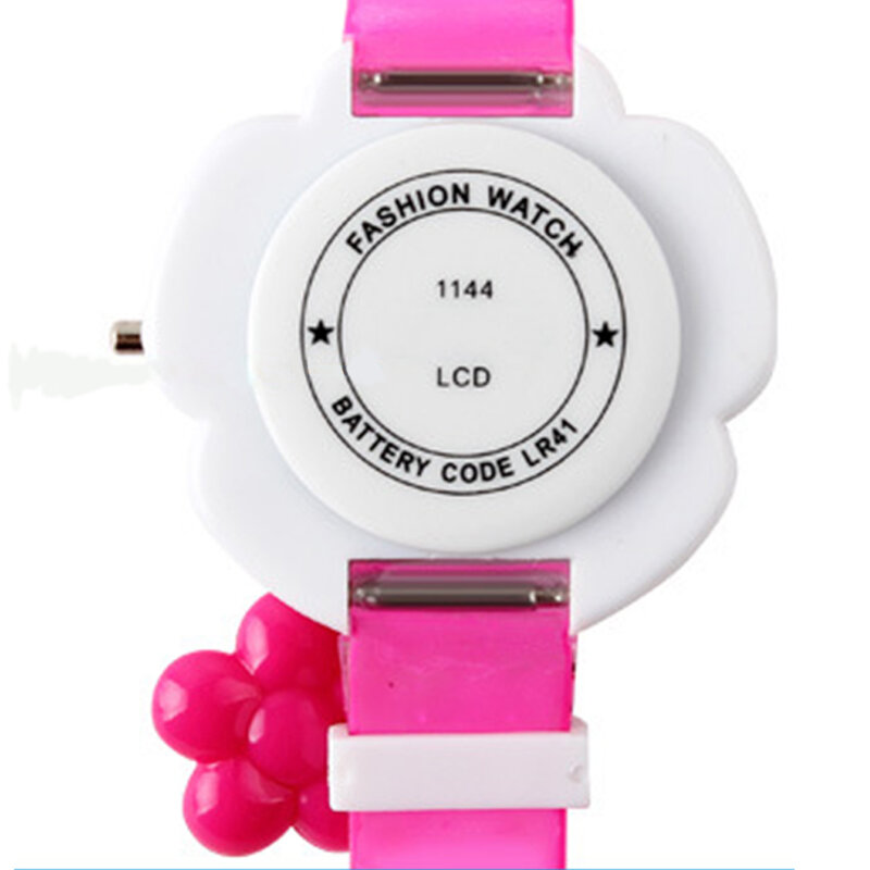 Schöne Blume Nette Jungen Mädchen Kinder Sport Uhren Cartoon Kinder Uhren Prinzessin Silikon LED Digital Armbanduhren Party Geschenk