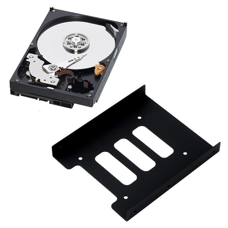 2.5 pollici SSD HDD per 3.5 pollici di Montaggio In Metallo Staffa Adattatore Dock Disco Rigido Supporto Per PC Hard Drive Enclosure