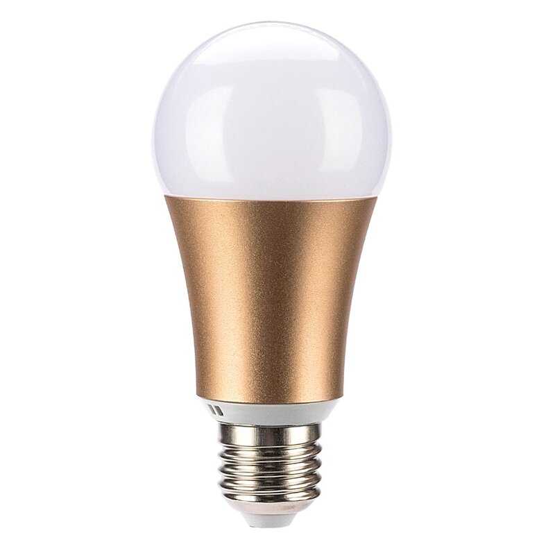 2019 Новая Металлическая RGB 7 Вт WIFI Светодиодная шаровая лампа E27 приглушаемая цветная светодиодсветильник лампочка, 16 миллионов цветов, диста...