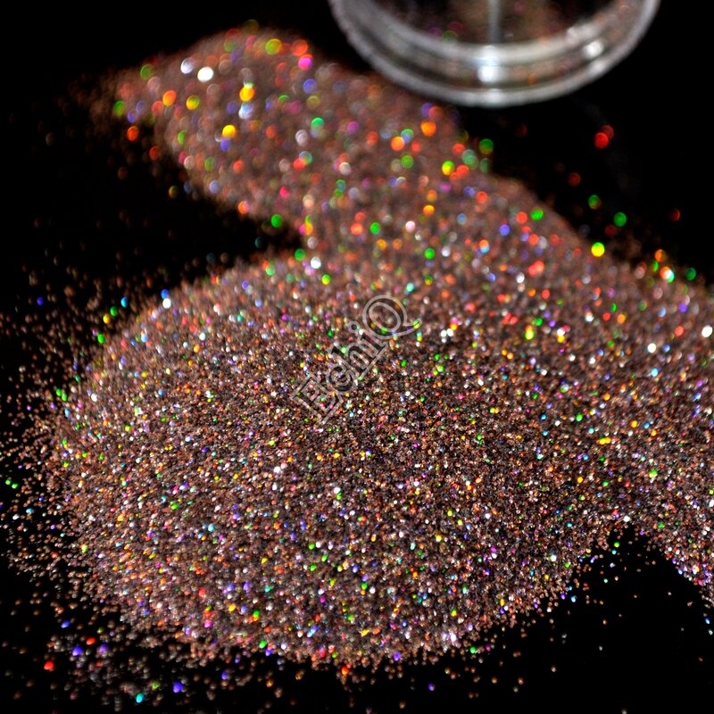 Holographische Nagel Glitter Pulver Dunkelbraun Kaffee AB Nail art DIY UV Shiny Glitter Staub Pigment 5g N57