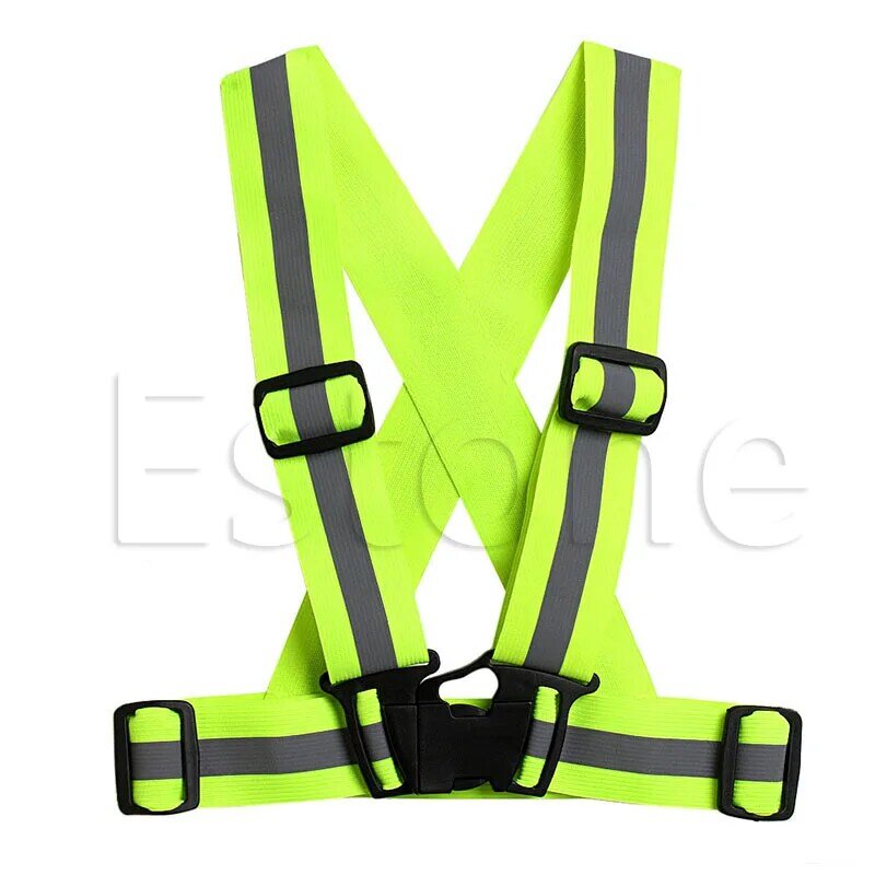 Kids Adjustable Safety Security Visibility Reflective Vest Gear Stripes Jacket