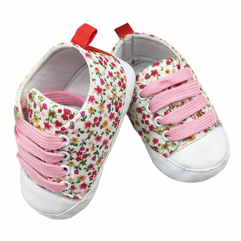 2019 Toddler Kids Casual Lace-Up Sneaker Soft Soled Baby Crib Shoes First Walkers 0-18M Hot Selling