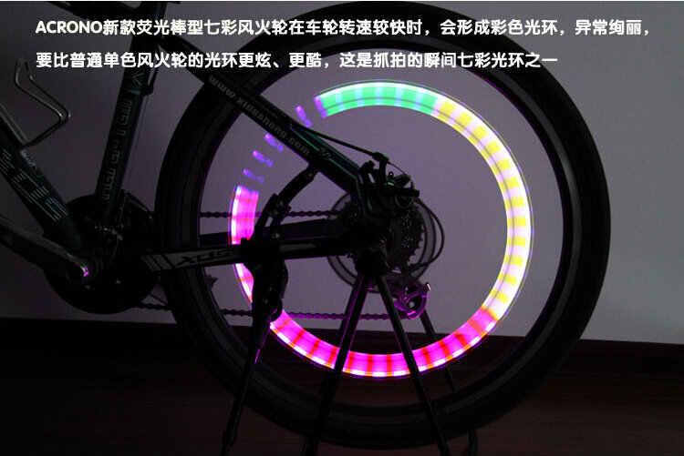 Luces LED para bicicleta de montaña y carretera, tapas de válvula de neumático, radios de rueda, lámparas de lámpara automática, BL0133, 1 ud.