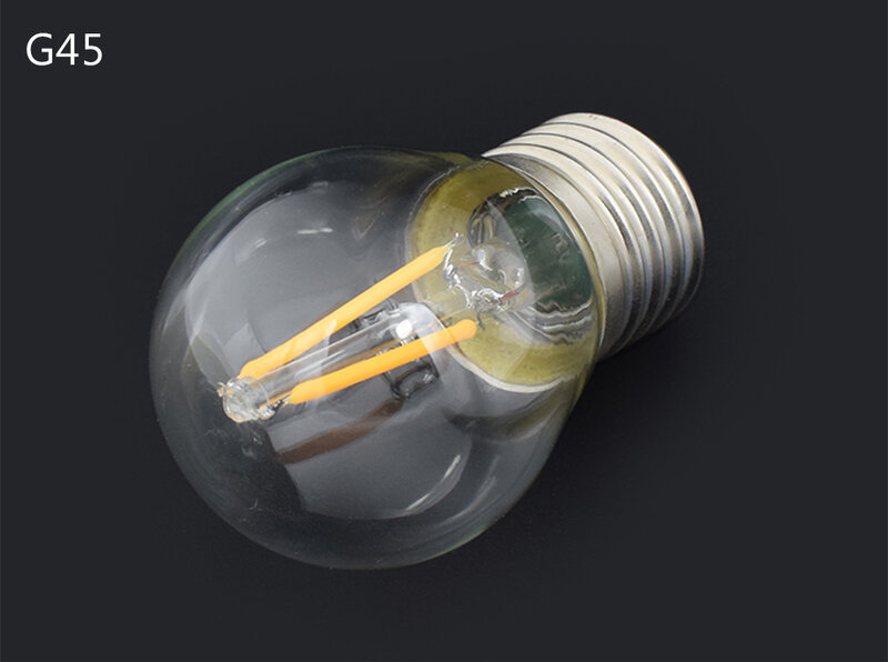TSLEEN dengan Harga Murah! 1PC E27 4W 8W 16W Edison Retro Filament LED COB Bulb Vintage Bulat Light G45 A60 lampu Lampada Led 110V 220V