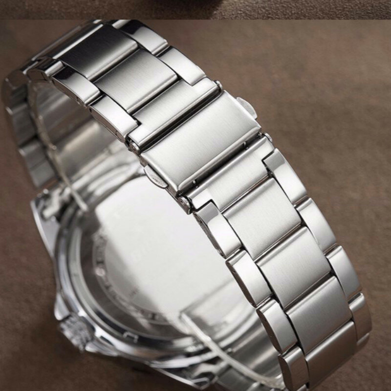 Biden relógios masculinos moda casual 2018 calendário completo aço inoxidável quartzo negócios relógio de pulso masculino relogio masculino