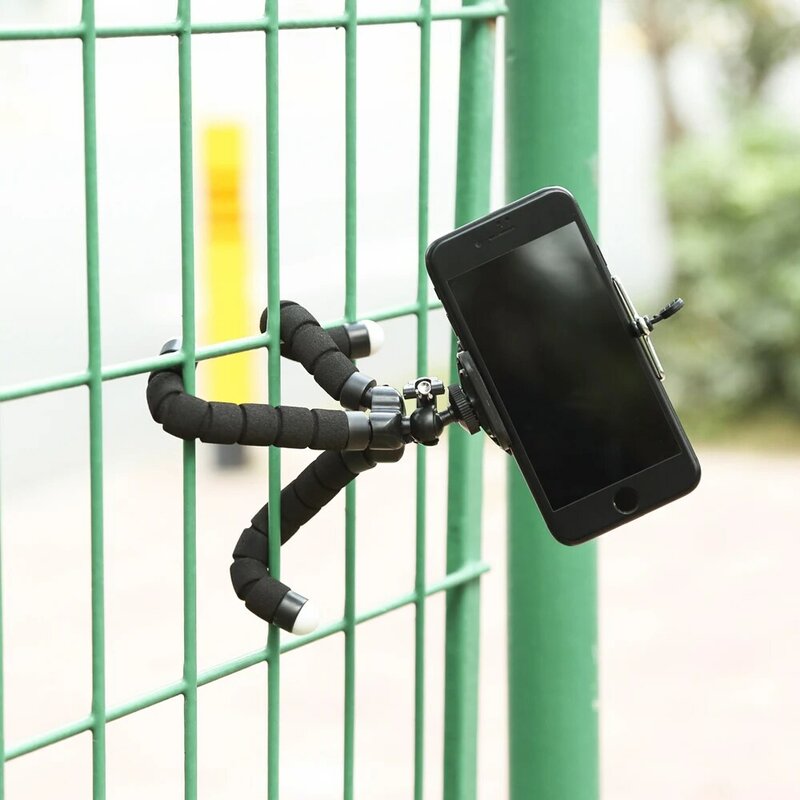 Atirar mini flexível esponja polvo tripé para iphone samsung xiaomi huawei telefone móvel smartphone tripé para gopro 9 8 7 câmera