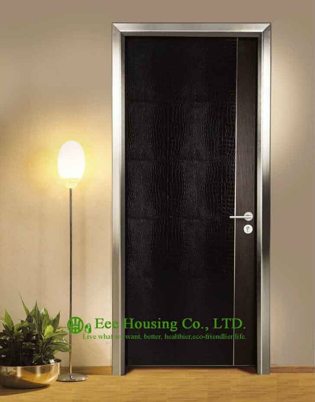 Puerta moderna de aluminio para uso en restaurantes, puerta Interior ecológica personalizada, a la venta