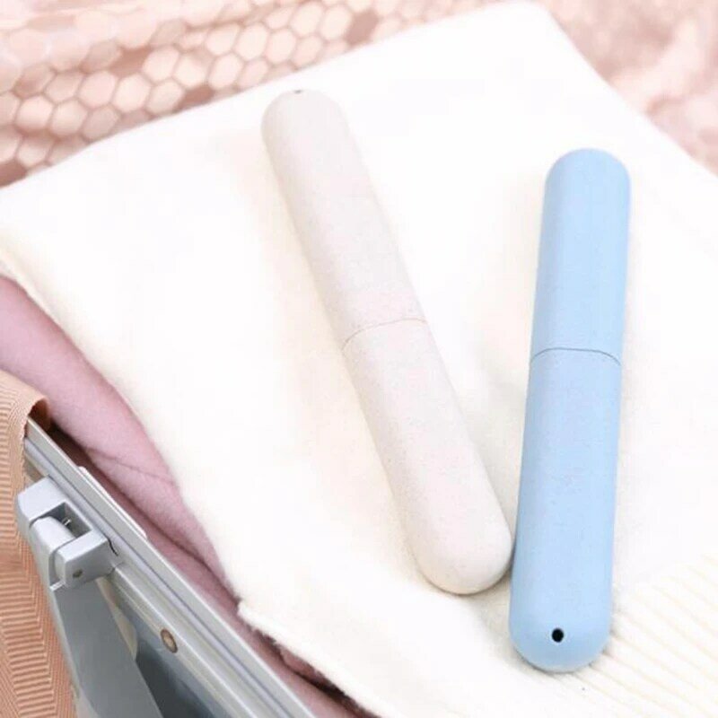 Accesorios de viaje cepillo de dientes tapacubos tapa protectora de moda de plástico maleta titular equipaje embarque portátil embalaje organizador