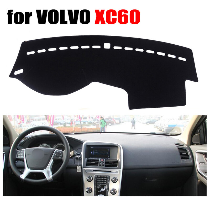 RKAC – couverture de tableau de bord pour VOLVO XC60, accessoire pour conduite à gauche, toutes les années