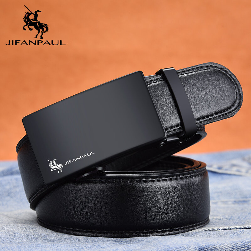 JIFANPAUL men's leather belt brand belt fashion appearance top leather manufacturing, factory direct supply, designer design new