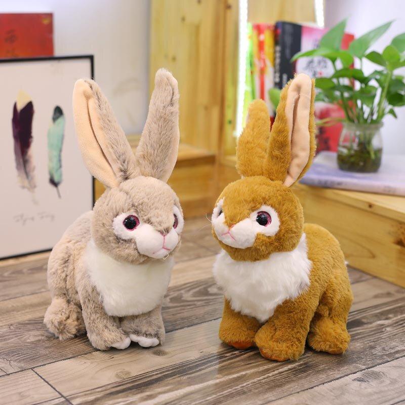 Lovely little rabbit doll rabbit white rabbit wedding activities throw children gifts plush toys