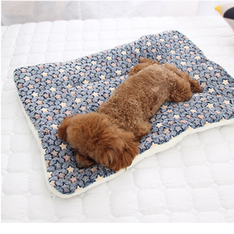 Cojín de franela supersuave para mascota, cama de terciopelo de algodón PP para perro y gato, perrera grande para dormir profundamente, cama para cachorros y gatitos, 6 tamaños