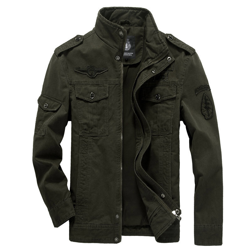 Chaqueta militar de algodón para hombre, chaquetas del ejército estilo soldado MA-1, Bomber, talla grande, M-6XL, otoño, 2021