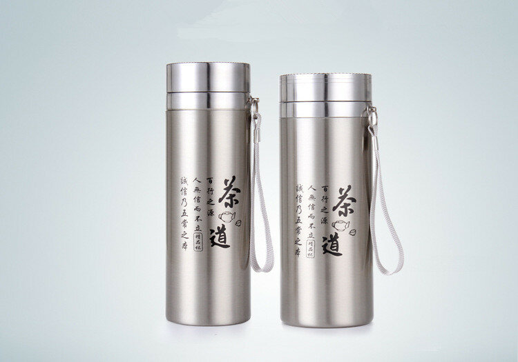 Frascos de vacío portátiles, botella térmica de acero inoxidable para té, termo aislado, taza, KD 1480, 1 ud.
