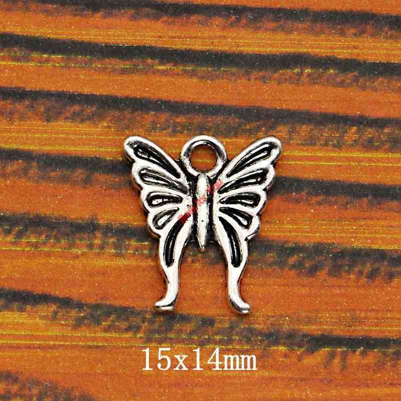 Pingente tibetano prateado mistura borboleta libélula pingente para pulseira colar acessórios de joias fazendo artesanal faça você mesmo
