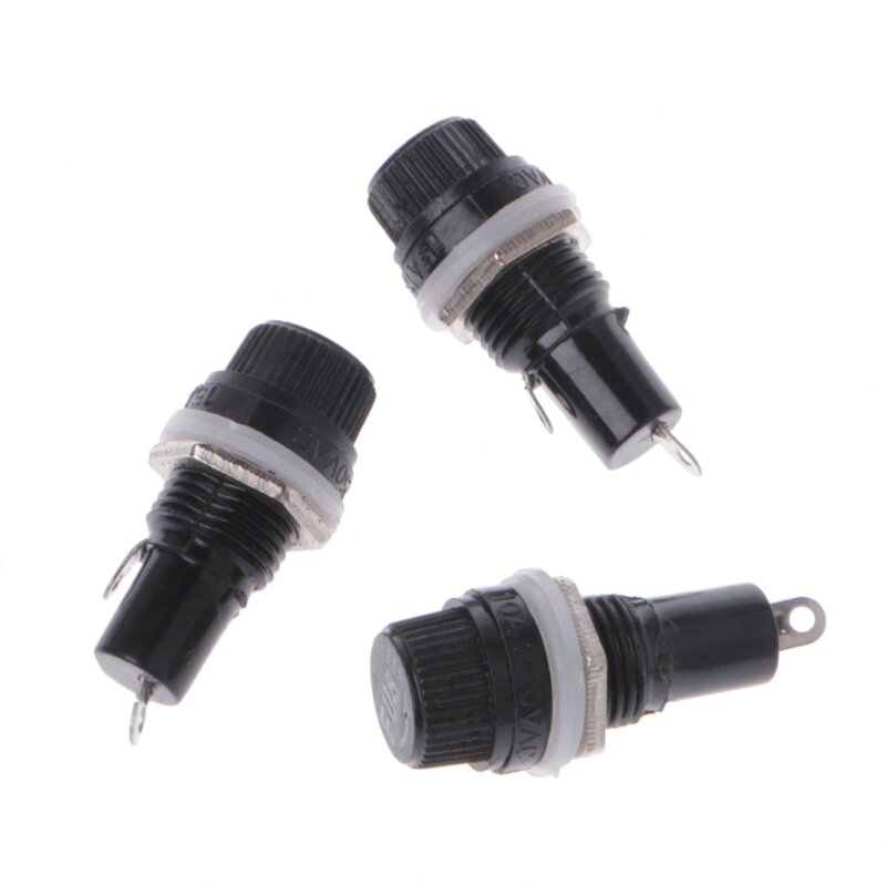 10 Pcs AC 250V 15A Electrical Panel Mounted 5x20mm Fuse Holder For Radio Auto Stereo L15