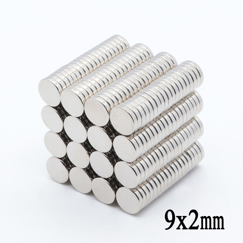 500 sztuk 9x2mm magnes neodymowy N35 mały dysk okrągłe supersilne magnesy 9x2mm mocny neodym ziem rzadkich magnesy 9x2mm