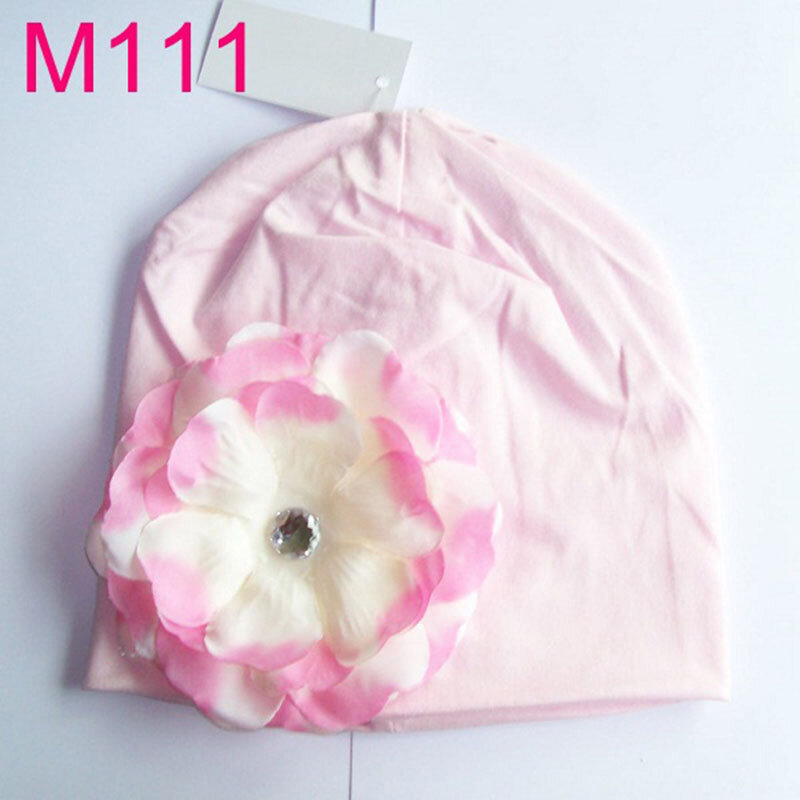 Bnaturalwell Newborn Baby Cotton Hat Beanie Toddler Girls Lovely Flower Accessories Boutique Caps Kids Floral Spring Hat H361 