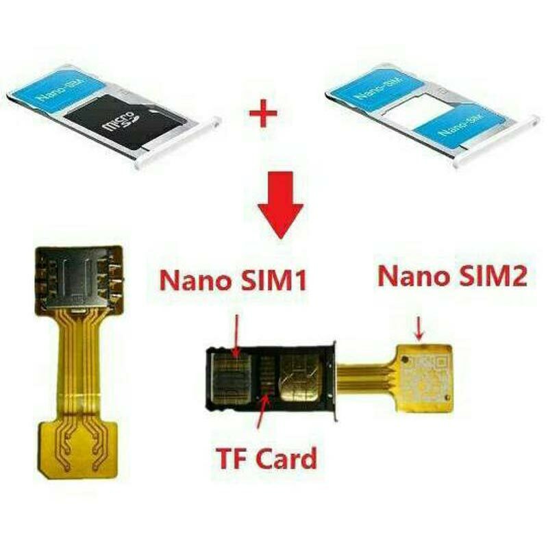 Adaptador híbrido dual sim, cartão micro sd para android extensor 2, nano sim, para xiaomi redmi note 3 4 3s pro max