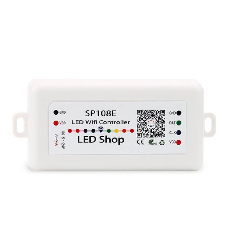 SP108E SP105E LED SPI  Bluetooth Wifi pixel IC Controller by smart phone APP For WS2812B WS2813 SK6812 RGBW APA102 LPD8806 Strip