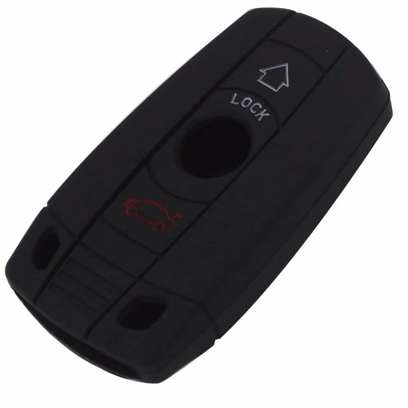 Jingyuqin 3 Buttons Remote Silicone Smart Car Key Case Cover Protector for BMW E90 E60 E70 E87 3 5 6 Series M3 M5 X1 X5 X6 Z4