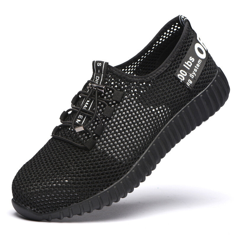 JUNSRM – chaussures de sécurité pour hommes et femmes, bottes d'été respirantes, avec embouts en acier Anti-écrasement, Anti-perçage, en maille, pour le travail, 36-46
