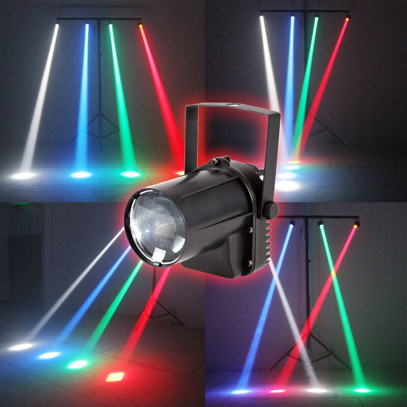 Aobo-iluminação colorida rgb led, 3w, pontos de iluminação, palco, discoteca, dj, show, feixe de iluminação, efeito