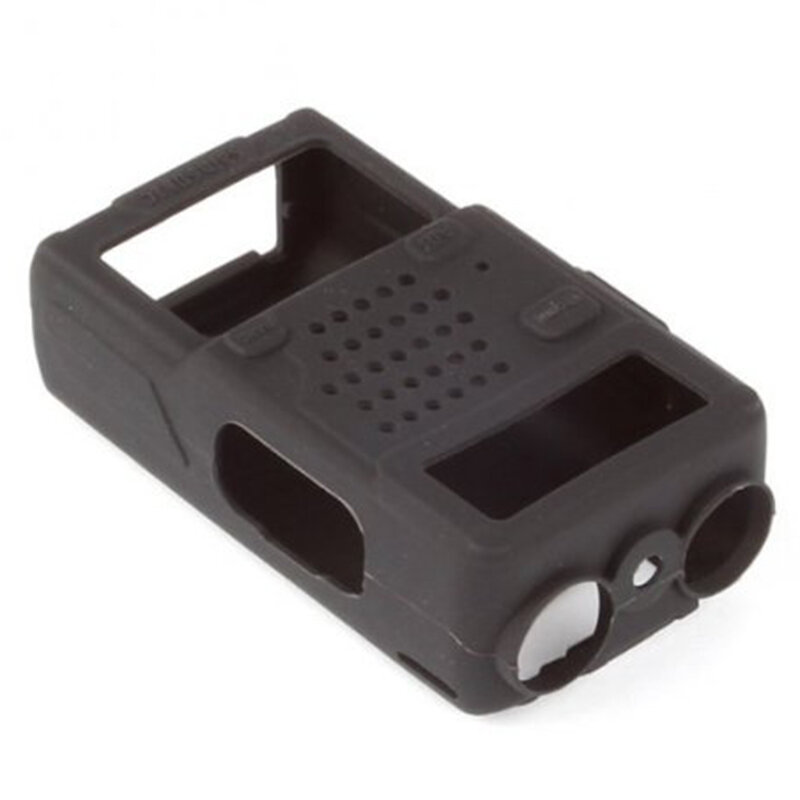 Capa de coldre de silicone para walkie talkie, portátil para baofeng uv 5r rádio embutido