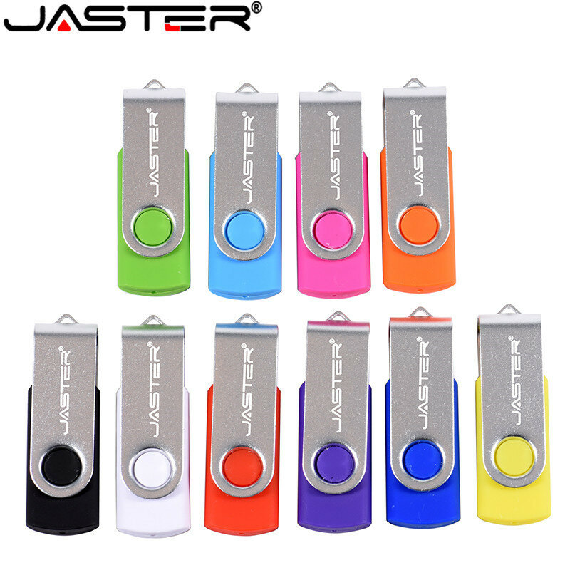 JASTER USB Flash Drive USB 2.0 S303หมุนPendrives 128GB 64GB 32GB 16GB 8GB 4GBคุณภาพสูงไดรฟ์ปากกาแบบพกพา
