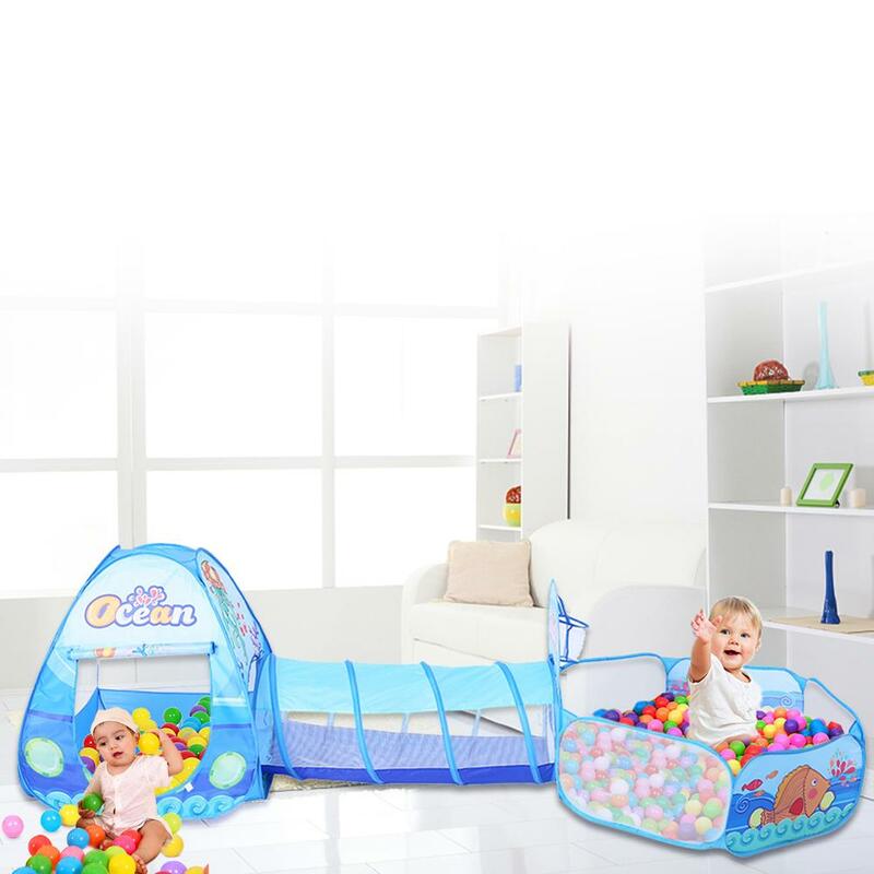 Corralito portátil con aro de baloncesto para bebé, PISCINA DE BOLAS seca plegable, tienda de juegos para interiores y exteriores, 36 estilos