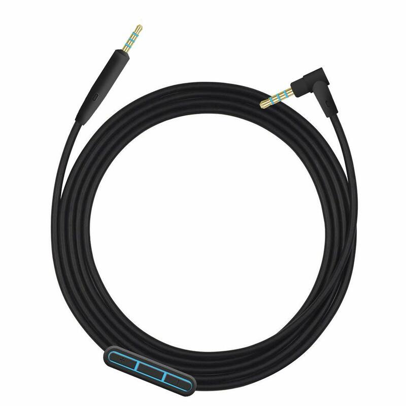 Cable de Audio de 2,5mm a 3,5mm para Bose QC25 35/OE 2/OE 2i/AE2Quiet, Cable de auriculares cómodo con micrófono para Iphone y Android