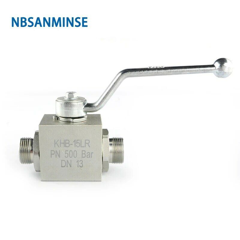 NBSANMINSE hydrauliczny zawór kulowy KHB 06 ~ 20 LR SR normalna temperatura wysokociśnieniowy zawór ze stali węglowej 31.5Mpa 315 Bar