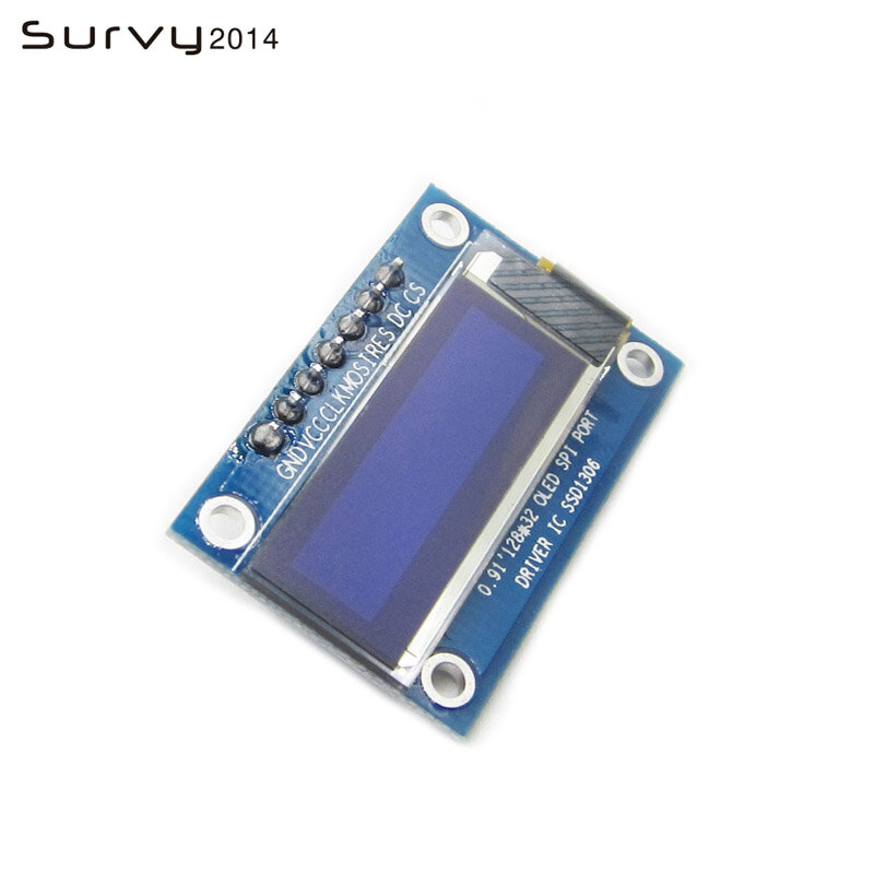 0.96/0.91 inch IIC Serial White OLED Display Module 128X64 I2C SSD1306 12864 LCD Screen Board GND VCC SCL SDA 0.96" for Arduino